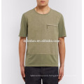 Tonal-olive cotton men t shirt wholesale urban high quality shirt